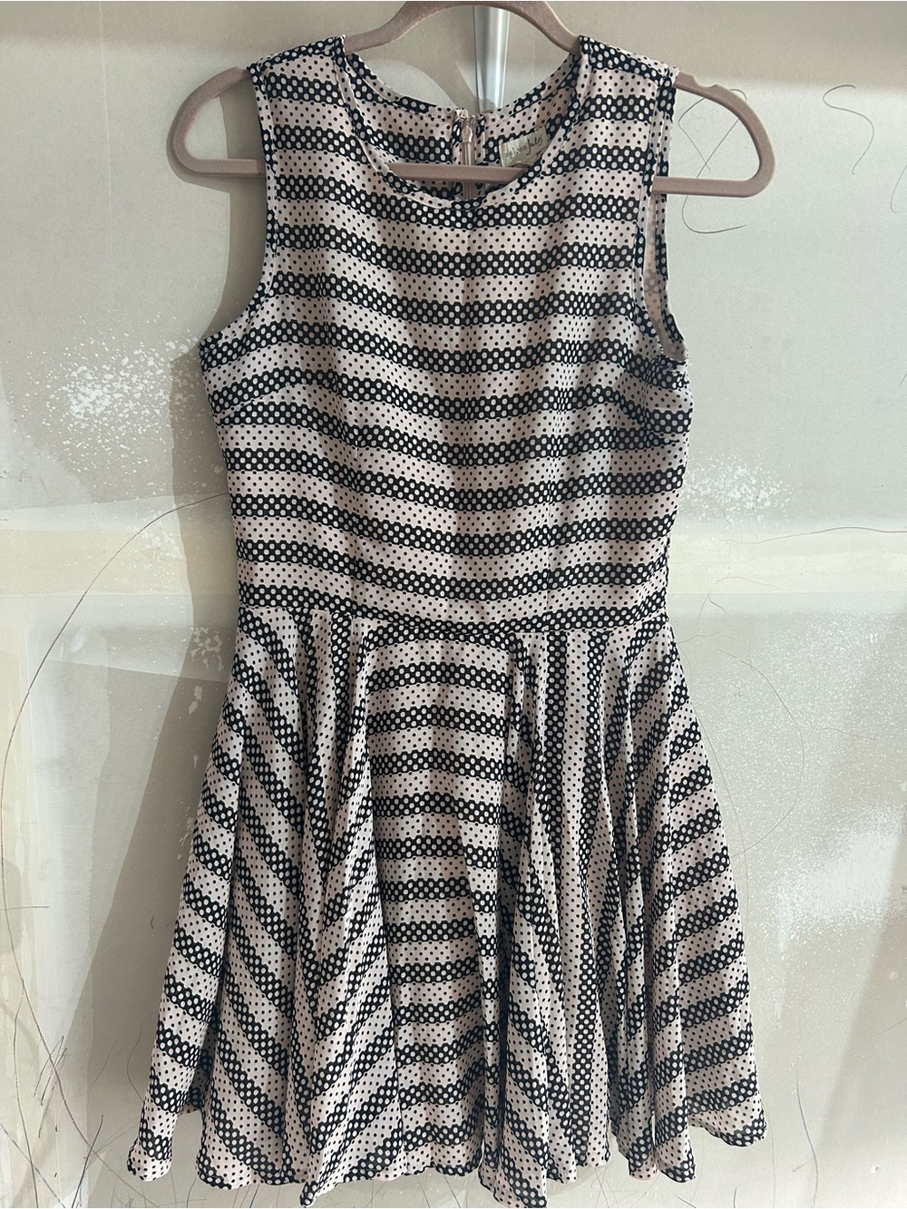 Maison Jules black and blush pink dress